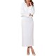 thumbnail image 2 of Bolero Formal para Mujeres INSPIRE CHIC para Vestidos de Noche, Cóctel, Novia, Boda, Elegante Chaqueta de Piel Sintética M Blanca, 2 of 6