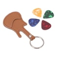thumbnail image 2 of Bolsa de almacenamiento para Púas de guitarra Jadeshay PU Marrón con 4 Púas, 2 of 8