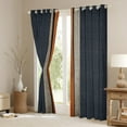 thumbnail image 3 of Manfei Black Abstract Ombre Curtains Pack of 2 (42x84 Each), Retro Geometric Stripes Curtains Blackout, Child Kid Adult Bedroom Curtains, Window Curtains Room Decor, 3 of 6