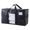 thumbnail image 2 of Bolsa de almacenamiento de ropa y edredones de gran capacidad con ventana, organizador del hogar para ropa, ropa de cama, juguetes y lencería, 2 of 7