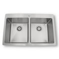 thumbnail image 1 of ONEX® Évier Carré en Acier Inoxydable à Double Bol Encastrable 31"X20 Pouces -9"d #OD3120-SQR, 1 of 7
