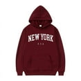thumbnail image 3 of New York U.S.A City Hoodies Men Fashion Letter Printed Graphic Sweatshirts Women Loose Casual Harajuku Hooded Pullover Sportwear, 3 of 6