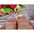 thumbnail image 3 of 1.75 Carat 6mm Round Cut Champagne Diamond Moissanite Engagement Ring On 10k Rose Gold Art Deco Antique, 3 of 4