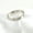 Silver, variant on Rose Gold/Silver Titanium Steel Three-Stone CZ Band Women's Tail Ring Size 4-10