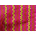thumbnail image 4 of oneOone Cotton Cambric Fuschia Pink Fabric Stripes Sewing Fabric By The Yard Printed Diy Clothing Sewing Supplies 56 Inch Wide-X91, 4 of 4