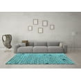thumbnail image 3 of Ahgly Company Indoor Rectangle Solid Light Blue Modern Area Rugs, 7' x 9', 3 of 4