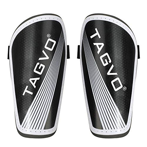 Kids Youth Adults Soccer Gear with Ankle Sleeves Soccer Equipment Protection with Hard Protective Shell for Boys Girls TAGVO Soccer Shin Guards