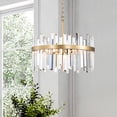 thumbnail image 2 of The Lighting Shop 5-Light Crystal Glossy Bronze Chandelier, 2 of 5