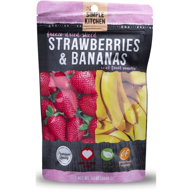 Simple Kitchen FreezeDried Strawberries & Bananas 1.34 oz Pkg