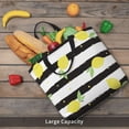 thumbnail image 5 of Fuzoiu Lemon Print Durable Tote Bag,Shoulder Bag with Zipper Closure,Casual Tote's Handbag,for Daily Use, Shopping, School, Work, 5 of 7