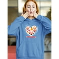 thumbnail image 2 of Valentine's Day Pets Love Hoodie Women -Image by Shutterstock, Female 5X-Large, 2 of 4