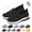 Black#001, variant on Women's Woven Orthopedic Breathable Soft Shoes, 2026 New Memory Foam Go Walk Slip on Shoes, Hands Free Slip in Sneakers Arch Support Dark Blue 9 Wide