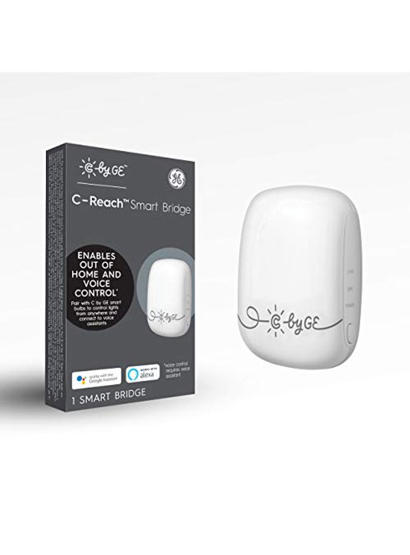 GE CYNC C-Reach Smart Bridge, Enable Voice and Out-of-Home Control with Alexa, Google Assistant, and Apple HomeKit (1 Pack), Packaging May Vary