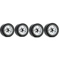 thumbnail image 3 of Tignapoo 2.2 Inch Metal Wheel Rims for Climbing Cars, 14-Spoke UFO Design in Black/Silver, Aluminum Alloy, Set of 4, 3 of 6