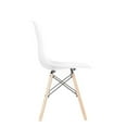 thumbnail image 3 of Heavenly Collection White Kid Chair - Wooden Legs SET OF 2, 3 of 6