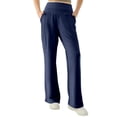 thumbnail image 2 of Women Yoga Pants Straight Leg Wide Trousers With Pocket High Waisted Buttery Soft Stretchy Yoga Pants for Leisure Leggings for Women, 2 of 7