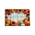 thumbnail image 2 of Fall Pumpkin Maple Leaves Floor Mat – Halloween Thanksgiving Decorative Rug for Entrance, Porch, Bathroom & Kitchen, 2 of 6