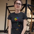 thumbnail image 3 of Tee Hunt Love is Love T-Shirt Rainbow Flower LGBT Acceptance Gay Pride Women's T-Shirt Tee, 3 of 5