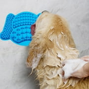 Aimik Dog Lick Pad Dispensing Treater Mat Slow Feeder for Pet Cat Bathing Grooming Training Strong Suctions to Wall