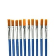 thumbnail image 7 of Yesbay 10Pcs Kids Detail Paint Brushes Nylon Blue Watercolor Drawing Painting Brushes,Paint Brush 1#,1#, 7 of 7