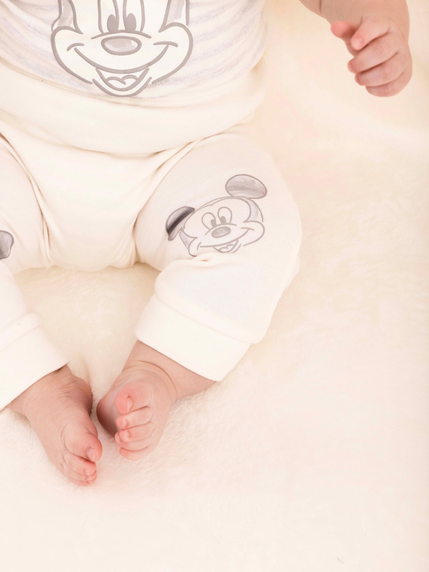 Disney Baby Wishes + Dreams Mickey Mouse Infant Baby Jogger Pants, 3-Pack, Sizes Newborn-12 Months