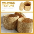 thumbnail image 2 of FONWILYO Fruits Basket Wheat Straw Food Storage For Hotel Users 1 Piece, 2 of 5
