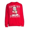 Mickey Mouse Men's Light Up Christmas Sweater with Long Sleeves, Sizes
