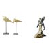 thumbnail image 1 of Figuras de pájaros y estatua de dama tribal africana, adorno artesanal de resina hecho a mano para escritorio, dormitorio, entrada, estudio, decoració, 1 of 8