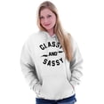 thumbnail image 4 of Classy and Sassy Strong Gym Workout Hoodie Sweatshirt Women Brisco Brands X, 4 of 6