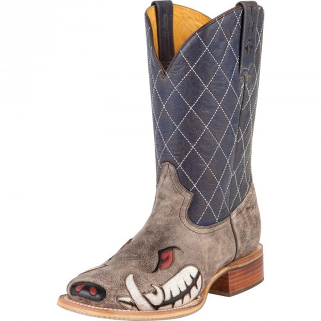Tin Haul Tin Haul Western Boots Mens Boar 9.5 D Brown 140200007