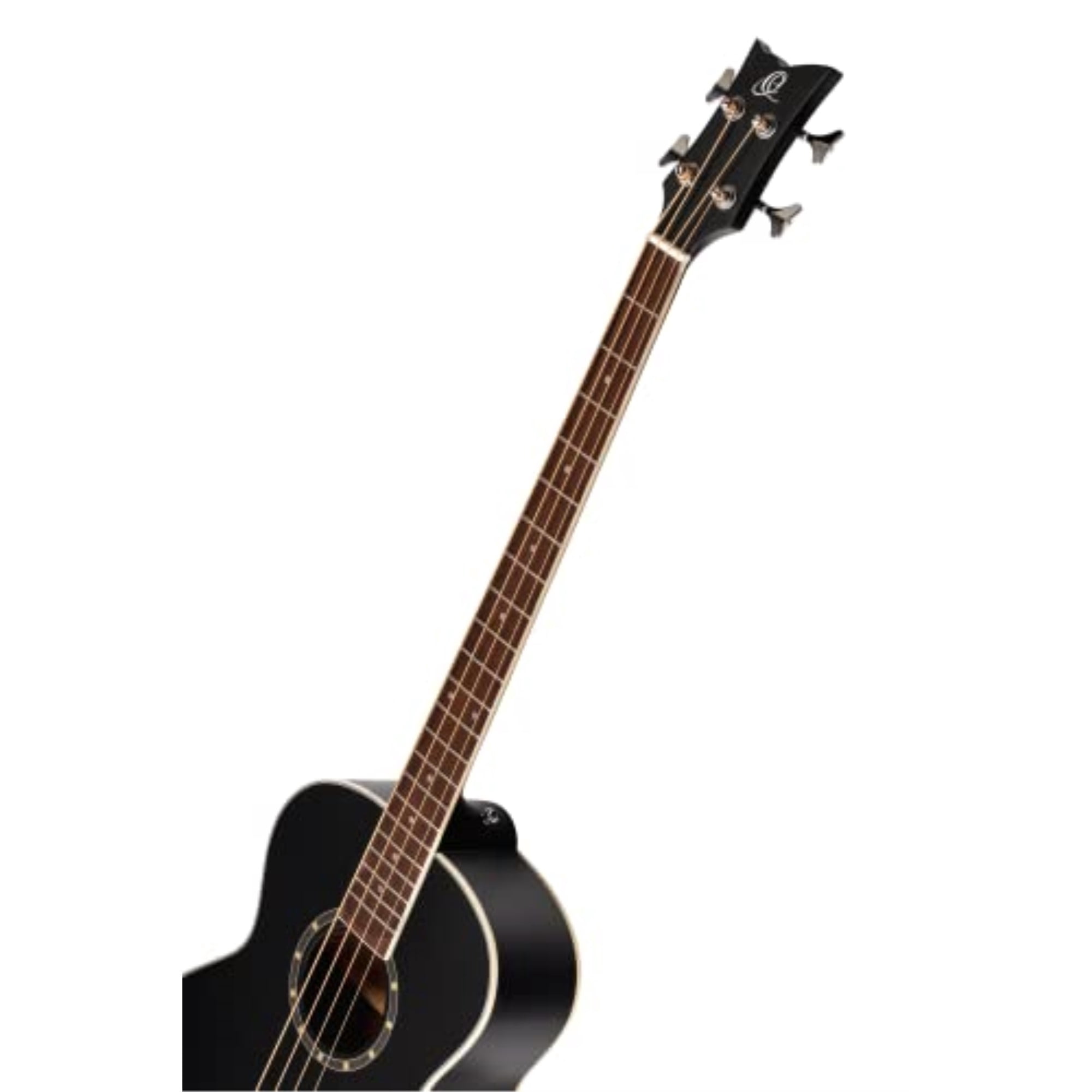 Ortega D7E 4-String Acoustic/Electric Bass Guitar Satin Black