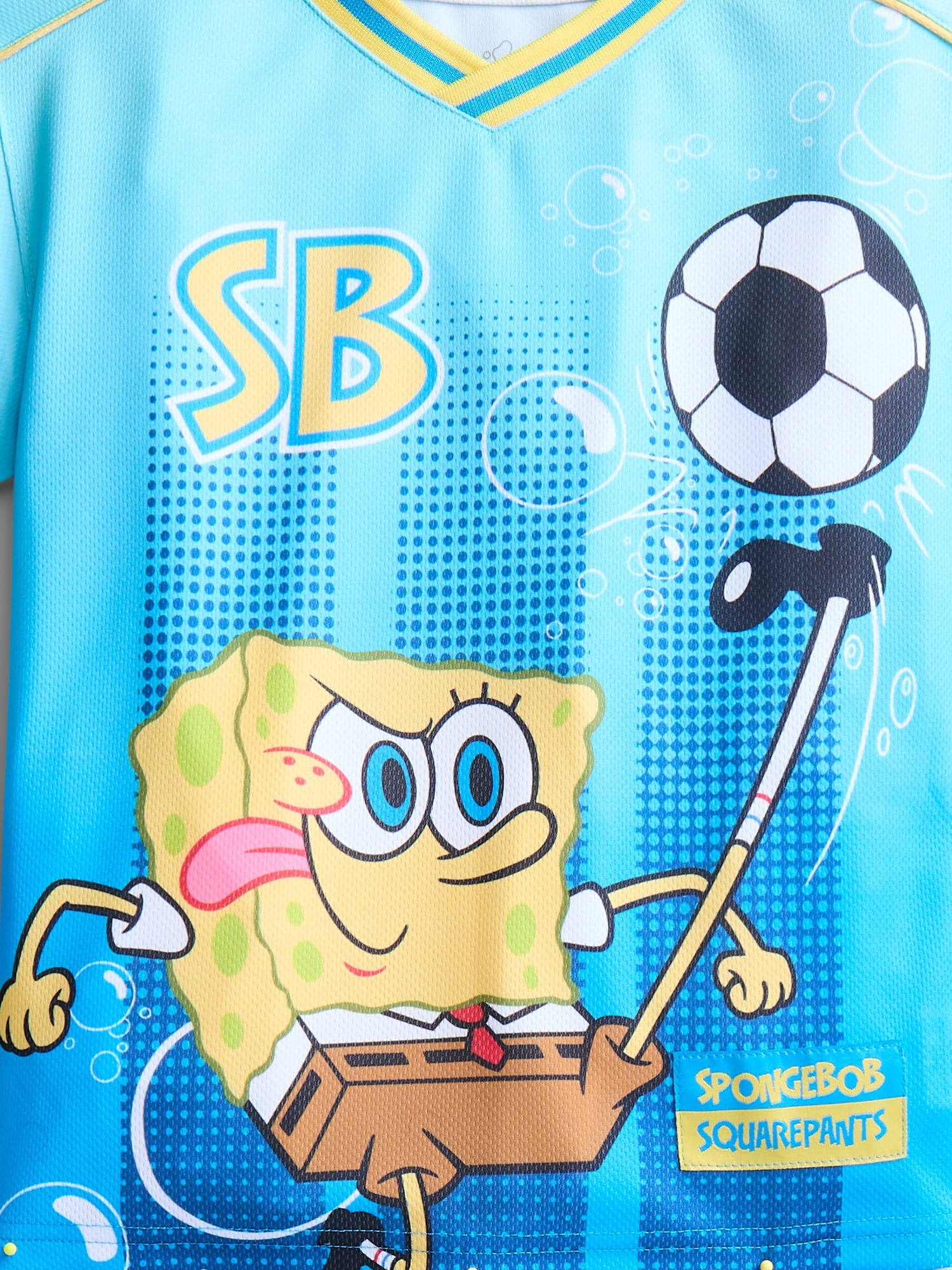SpongeBob SquarePants Boys' Graphic Soccer Jersey and Shorts Set, 2-Piece, Sizes 4-16