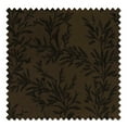 thumbnail image 6 of TWOPAGES Linen Blend 72 X 72 Inches Long 1 Panel Curtain Pinch Pleated Light Filtering Leaves Print Curtain for Living Room, Bronze, 6 of 6
