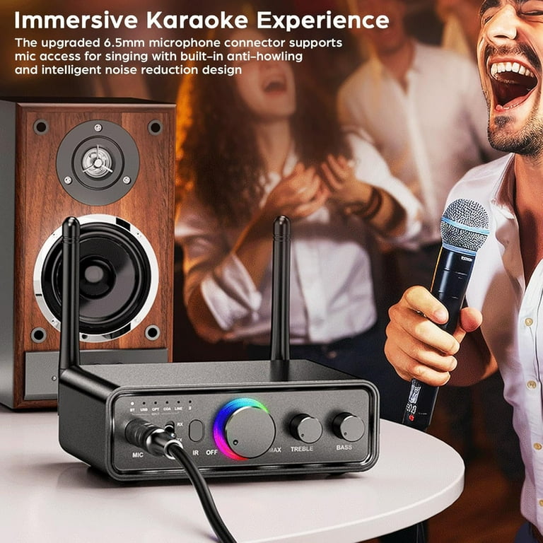 MUSICOZY Bluetooth 5.3 Transmitter Receiver, 2 in 1 Wireless Audio