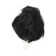thumbnail image 5 of Peluca corta peluda ANGGREK unisex negra blanca para fiestas, 5 of 8