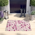 thumbnail image 2 of Pink Pioneer Flower Pattern Flannel Non Slip Door Rugs,Washable Door Mats Indoor,Decorative Door Mats,Dirt-Resistant and Absorbent Doormat for Entrance,Bedroom,Kitchen,Bathroom,31.5x17in(80x43cm), 2 of 4