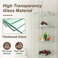 thumbnail image 2 of Premium 5-Tier Glass Display Case with 5 Dynamic LED Modes & Locking Doors, Tempered Glass Bookshelf for Collectibles & Decor, Floor Standing Display Cabinet for Home & Office, Easy Assembly, 2 of 19