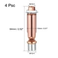 thumbnail image 2 of Uxcell Sloped Ceiling Adapter Swivel M10 M12 Thread for Chandelier Rose Gold 4 Pack, 2 of 5
