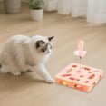 thumbnail image 3 of Interactive Cat Puzzle Toy with Play Wand and Squeaky Choices for Indoor Feline Enrichment, 3 of 8