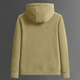 thumbnail image 3 of Men's Winter Solid Color Thickened Fleece Double-sided Rocking Hooded Padded Sweater Jacket, 3 of 8