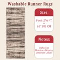 thumbnail image 6 of Hallway Runner Rug 2'x6' Washable Area Rugs Non Slip Laundry Rug Runner Floor Carpet Runners for Hallways Entryway Laundry Room Kitchen, 6 of 11