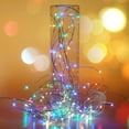 thumbnail image 6 of 8 Modes 33 Feet 100 Led Fairy String Lights with Battery Remote Timer Control Operated Waterproof Copper Wire Twinkle Lights for Room Wedding Garden Party Wall Tree Decoration - Multicolor, 6 of 8