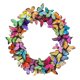 thumbnail image 1 of Meuva Hermosas mariposas para la decoración de la puerta de primavera Jardín Decorativo Corona de mariposas Corazón Puerta para puerta de entrada exterior Coronas suculentas para puerta de entrada, 1 of 8