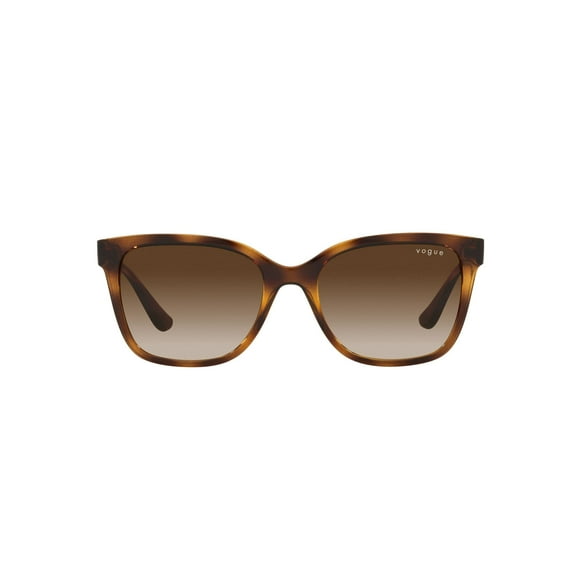 Vogue Eyewear Women's VO5426SF Low Bridge Fit Rectangular Sunglasses, Brown Gradient, 55 mm