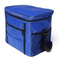 thumbnail image 1 of Bolsa de hielo aislada para picnic, bolsa de refrigeración portátil multifunción con aislamiento de papel de aluminio, tela Oxford (azul), 1 of 5