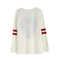 thumbnail image 4 of Ruimatai Women's Valentine Heart Print Sweater Round Neck Knitted Pullover Casual Long Sleeve Tops, 4 of 5