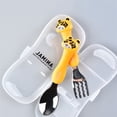 thumbnail image 3 of hirigin Toddler Forks and Spoons Set Cartoon Animal Stainless Steel Kids Safe Silverware Utensils for Baby, 3 of 4