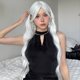 thumbnail image 4 of Peluca Larga Ondulada de Agua con Flequillo Peluca Sedosa de Cosplay Colorida para Mujeres Fiesta Diaria Pelo SintéTico Resistente Al -C, 4 of 5