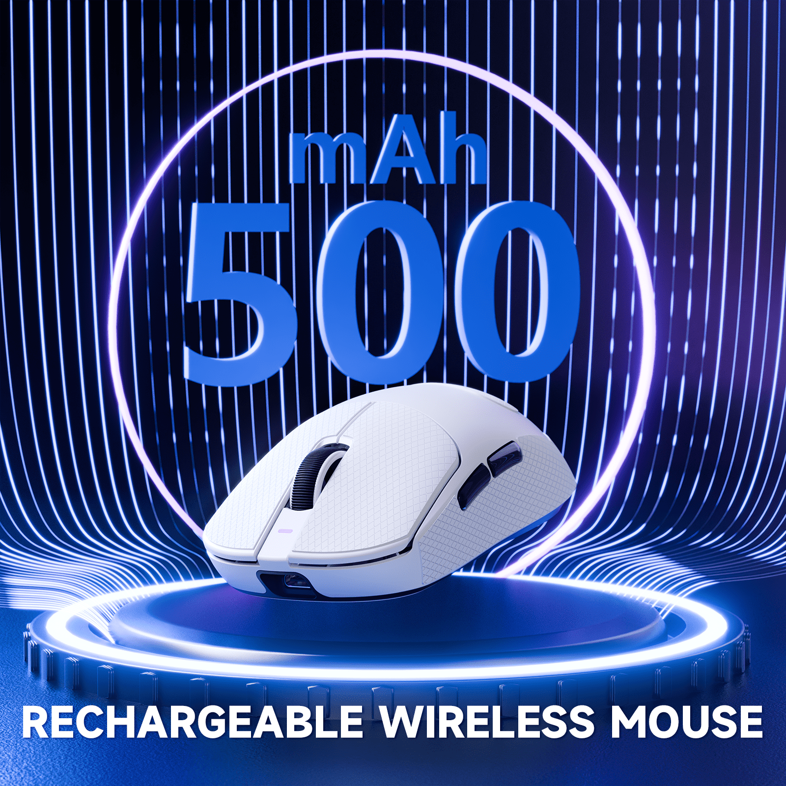 ATTACK SHARK X8PPO 8K Mouse with Grip Tape for Large Hand, 55g SUPERLIGHT, PixArt PAW3395PRO Gaming Sensor, BT/2.4G Wireless/Wired, 6 Adjustable DPI up to 40000, 500mAh Battery (White)