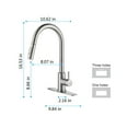 thumbnail image 6 of Izzovium Touch Kitchen Faucet with Pull Down Sprayer, Brushed Nickel Stainless Steel Single Lever High Arc 360° Rotating Faucet, Touch Control for Hands-Free Operation, 6 of 8